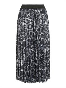VINITBAN PRINT MIDI SKIRT - NOOS glacier gray