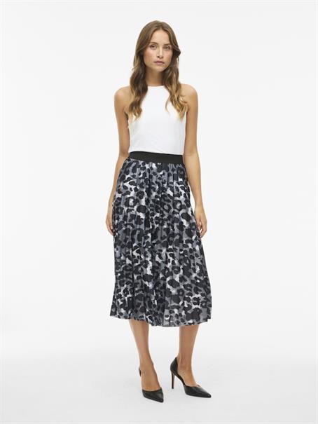 VINITBAN PRINT MIDI SKIRT - NOOS glacier gray