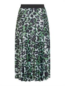 VINITBAN PRINT MIDI SKIRT - NOOS mineral green