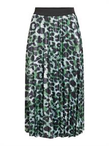 VINITBAN PRINT MIDI SKIRT - NOOS mineral green