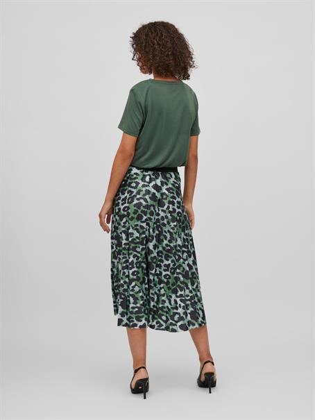 VINITBAN PRINT MIDI SKIRT - NOOS mineral green