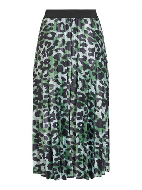 VINITBAN PRINT MIDI SKIRT - NOOS mineral green