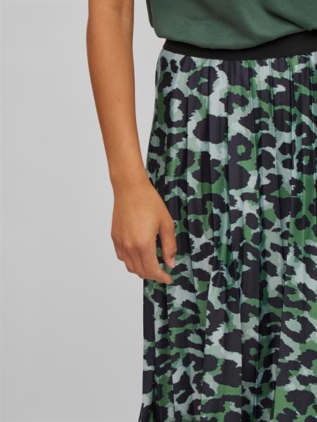 VINITBAN PRINT MIDI SKIRT - NOOS mineral green