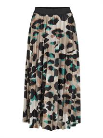 VINITBAN PRINT MIDI SKIRT - NOOS ultramarine green