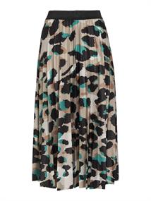 VINITBAN PRINT MIDI SKIRT - NOOS ultramarine green
