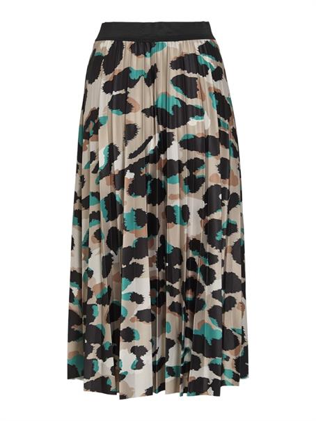 VINITBAN PRINT MIDI SKIRT - NOOS ultramarine green
