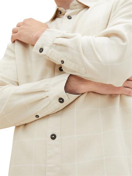 vintage beige tonal check