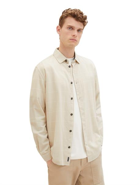 vintage beige tonal check