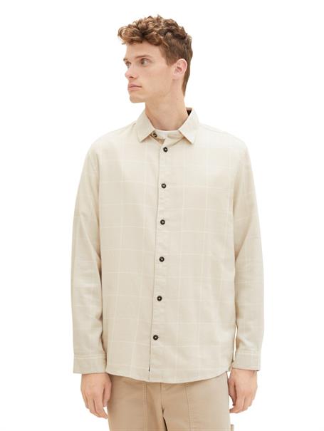 vintage beige tonal check