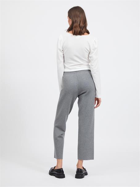 VIOLIVIE RW 7/8 KNIT PANT/SU medium grey melange