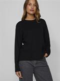 VIOSTRIA O-NECK L/S KNIT TOP-NOOS black beauty