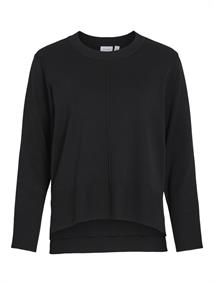 VIOSTRIA O-NECK L/S KNIT TOP-NOOS black beauty