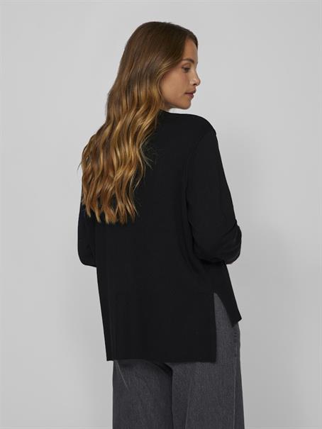 VIOSTRIA O-NECK L/S KNIT TOP-NOOS black beauty
