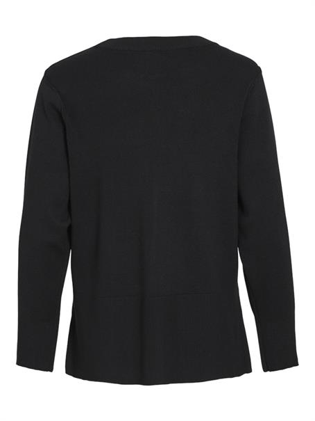 VIOSTRIA O-NECK L/S KNIT TOP-NOOS black beauty