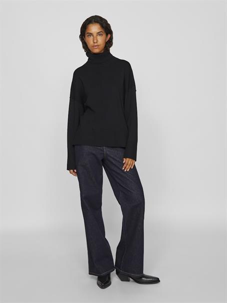 VIOSTRIA ROLLNECK L/S KNIT TOP-NOOS black beauty