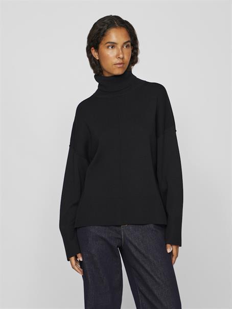 VIOSTRIA ROLLNECK L/S KNIT TOP-NOOS black beauty