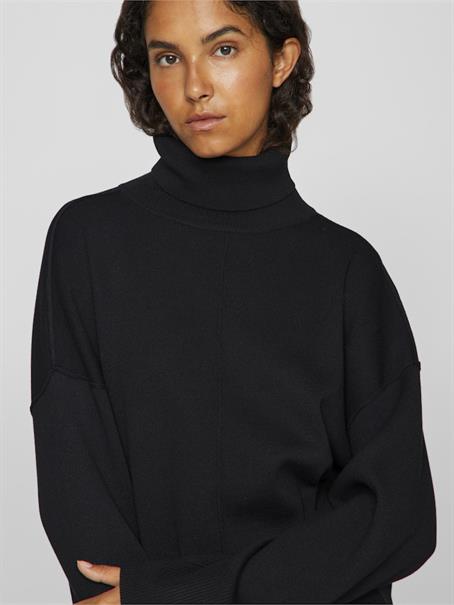 VIOSTRIA ROLLNECK L/S KNIT TOP-NOOS black beauty
