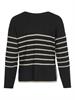 VIOSTRIA V-NECK L/S REV TOP-NOOS black beauty