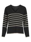VIOSTRIA V-NECK L/S REV TOP-NOOS black beauty