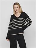 VIOSTRIA V-NECK L/S REV TOP-NOOS black beauty