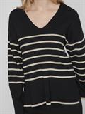 VIOSTRIA V-NECK L/S REV TOP-NOOS black beauty