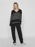 VIOSTRIA V-NECK L/S REV TOP-NOOS black beauty