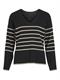 VIOSTRIA V-NECK L/S REV TOP-NOOS black beauty