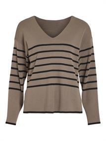 VIOSTRIA V-NECK L/S REV TOP-NOOS fossil