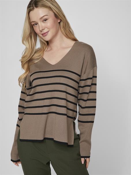VIOSTRIA V-NECK L/S REV TOP-NOOS fossil