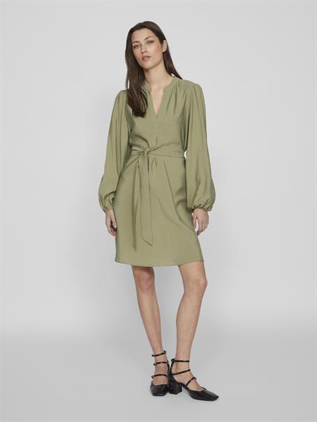 VIPANDY L/S SHORT DRESS - NOOS dunkelgrün