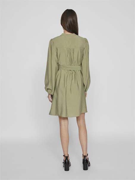 VIPANDY L/S SHORT DRESS - NOOS oil green