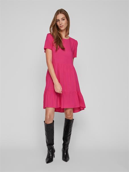 VIPAYA S/S DRESS - NOOS pink yarrow