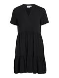 VIPAYA V-NECK S/S DRESS - NOOS black