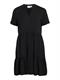VIPAYA V-NECK S/S DRESS - NOOS black