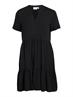 VIPAYA V-NECK S/S DRESS - NOOS black