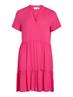 VIPAYA V-NECK S/S DRESS - NOOS pink yarrow