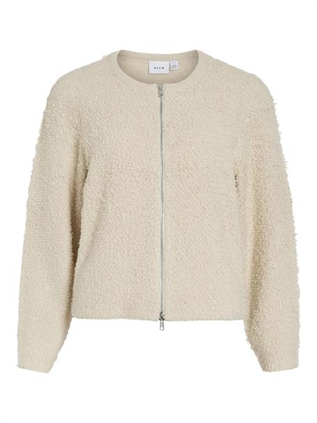 VIPAZA O-NECK L/S ZIPPER KNIT CARDIGAN/1 birch