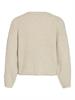 VIPAZA O-NECK L/S ZIPPER KNIT CARDIGAN birch