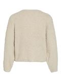 VIPAZA O-NECK L/S ZIPPER KNIT CARDIGAN birch