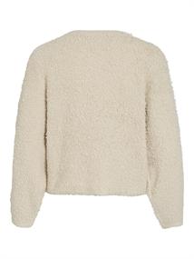 VIPAZA O-NECK L/S ZIPPER KNIT CARDIGAN birch