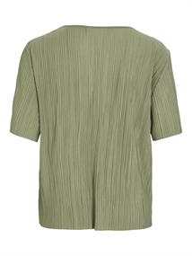 VIPLISA O-NECK S/S TOP - NOOS oil green