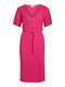 VIPLISA V-NECK S/S DRESS/SU/VOL pink yarrow
