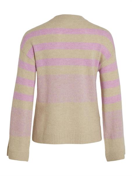 VIPOLANA L/S CREW NECK KNIT TOP natural melange