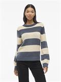 VIPOLANA NEW L/S STRIPE KNIT TOP vintage indigo