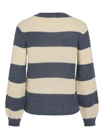 VIPOLANA NEW L/S STRIPE KNIT TOP vintage indigo