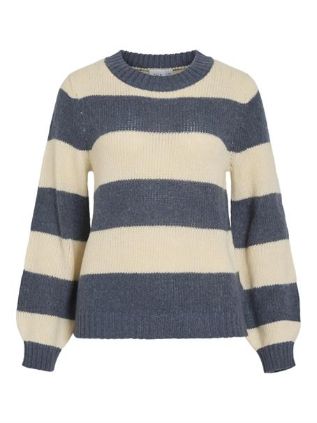 VIPOLANA NEW L/S STRIPE KNIT TOP vintage indigo