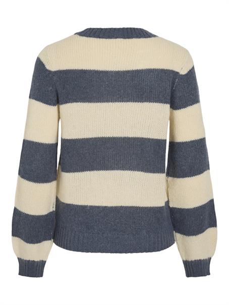 VIPOLANA NEW L/S STRIPE KNIT TOP vintage indigo