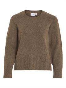 VIPRIMIA L/S O-NECK KNIT TOP/TES fossil