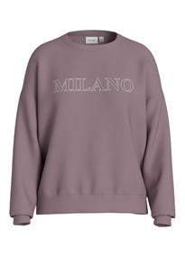 VIREFLECT CITY O-NECK L/S TOP/LC toadstool