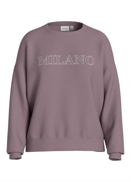 VIREFLECT CITY O-NECK L/S TOP/LC toadstool
